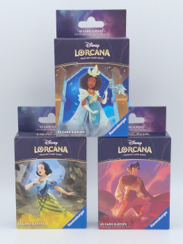 3x Lorcana Disney TCG 65 Card Sleeves - NEU